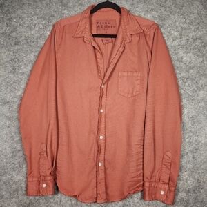Frank & Eileen Barry 100% Cotton Relaxed Long Sleeve Button Up Shirt Size Large